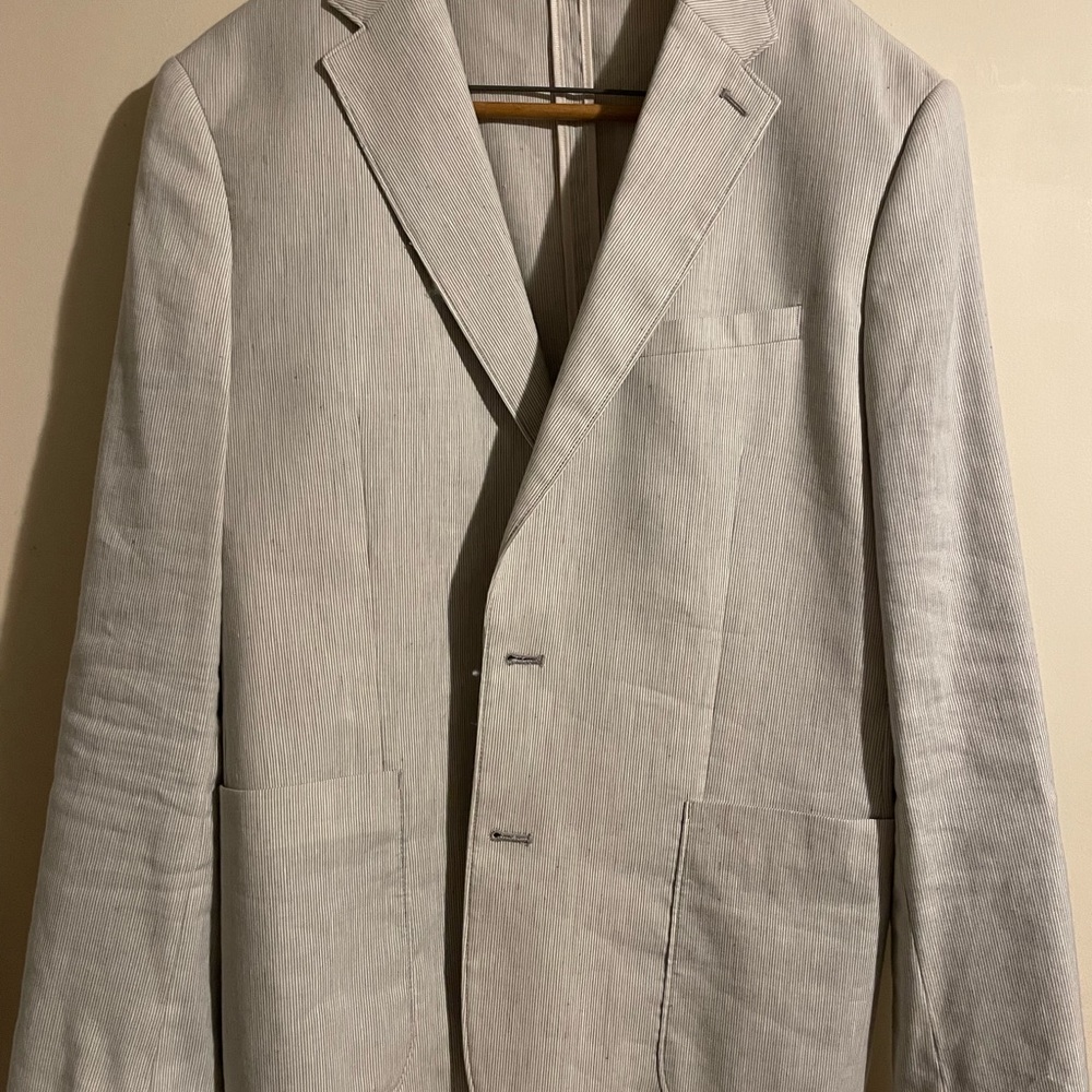 Express Men’s Linen Seersucker suit jacket